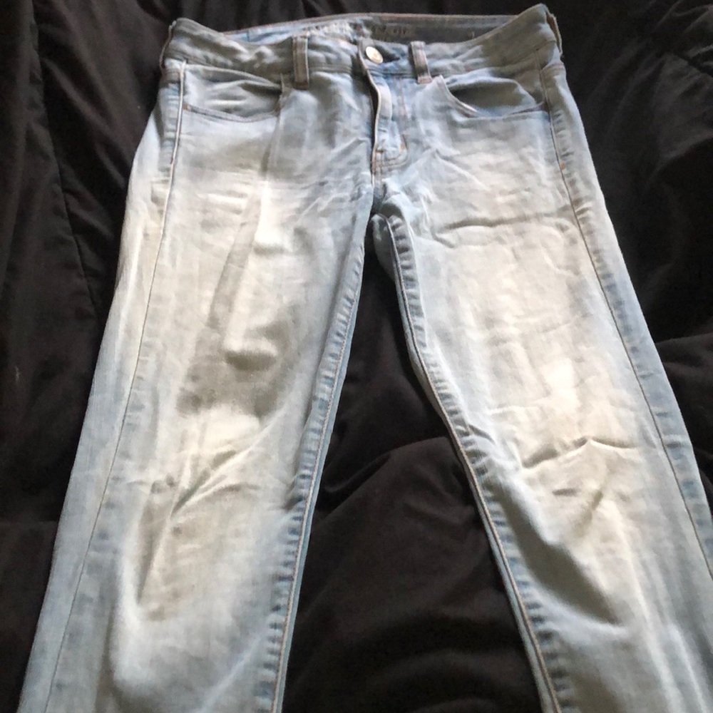 AE light wash jegging